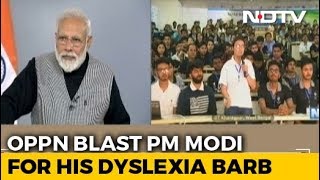 Opposition Blasts PM Modi For His Joke As Student Spoke On Dyslexia screenshot 4