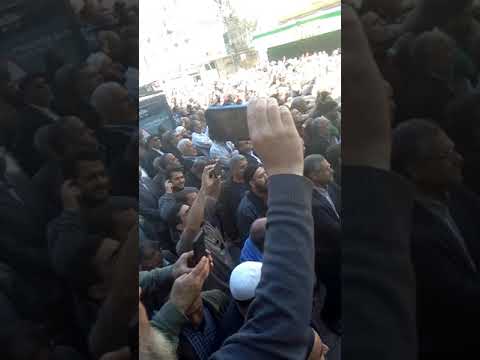 حشود مهيبة في جنازة المجاهد الشيخ عباس مدني رحمه الله