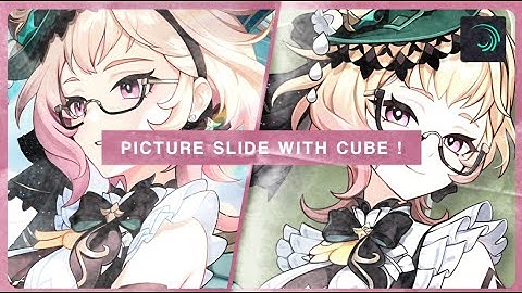 Picture Slide with Cube Transition Tutorial | alight motion ✿