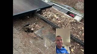 Squirrel nesting under solar panels?!
