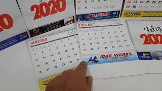 Calendários de Mesa 2020 - Brindes Alberton