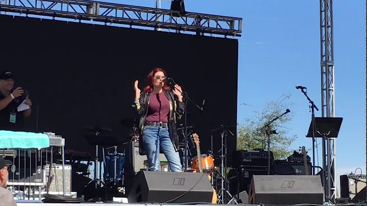 Rosanne Cash Presents My Painting to Dr. Ruth Hawk...