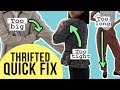 Thrifted Quick Fix | Enlarging Sleeves that are TOO SMALL