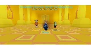 New Secret Boss Undertale Monster Mania The Beginning Fighting Bad Time Trio Youtube - the end monster mania badge roblox guide