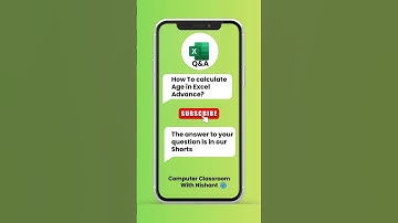 Calculate Age From Date Of Birth In Excel #exceltips #excel #exceltutorial #exceltricks #shorts
