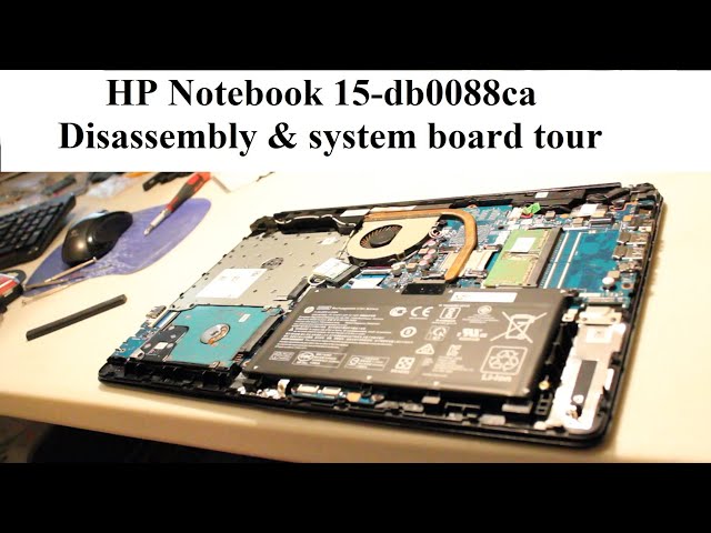 HP Notebook 15-db0088ca Disassembly for Service - YouTube