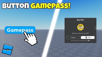 How To Make a Button Gamepass in Roblox Studio
