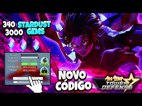 CORRE!! REVELEI NOVOS CÓDIGOS!! NO ALL STAR TOWER DEFENSE COM 15.000 GEMAS  E 2.500 STARDUST!! 