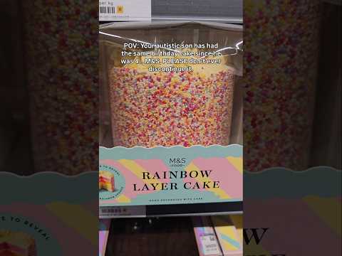 My autistic son has had this same birthday cake since he was 4.M&amp;S please NEVER discontinue it. 🙏🏾😭😂