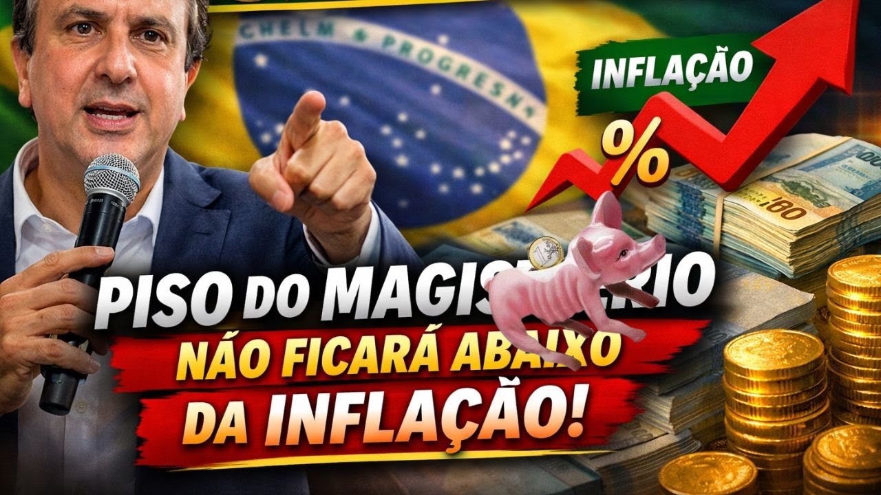 💰📢 CAMILO SANTANA GARANTE: PISO DO MAGISTÉRIO NÃO FICARÁ ABAIXO DA INFLAÇÃO
