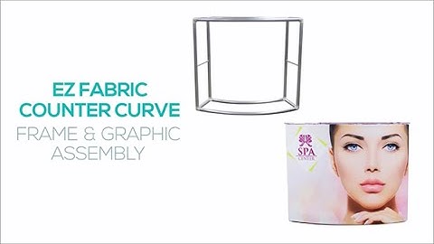 Tool-Free Tension Fabric Trade Show Counter