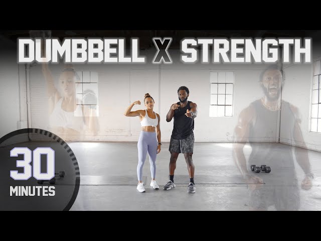 30 Minute Full Body Dumbbell Strength Workout [NO REPEAT] 