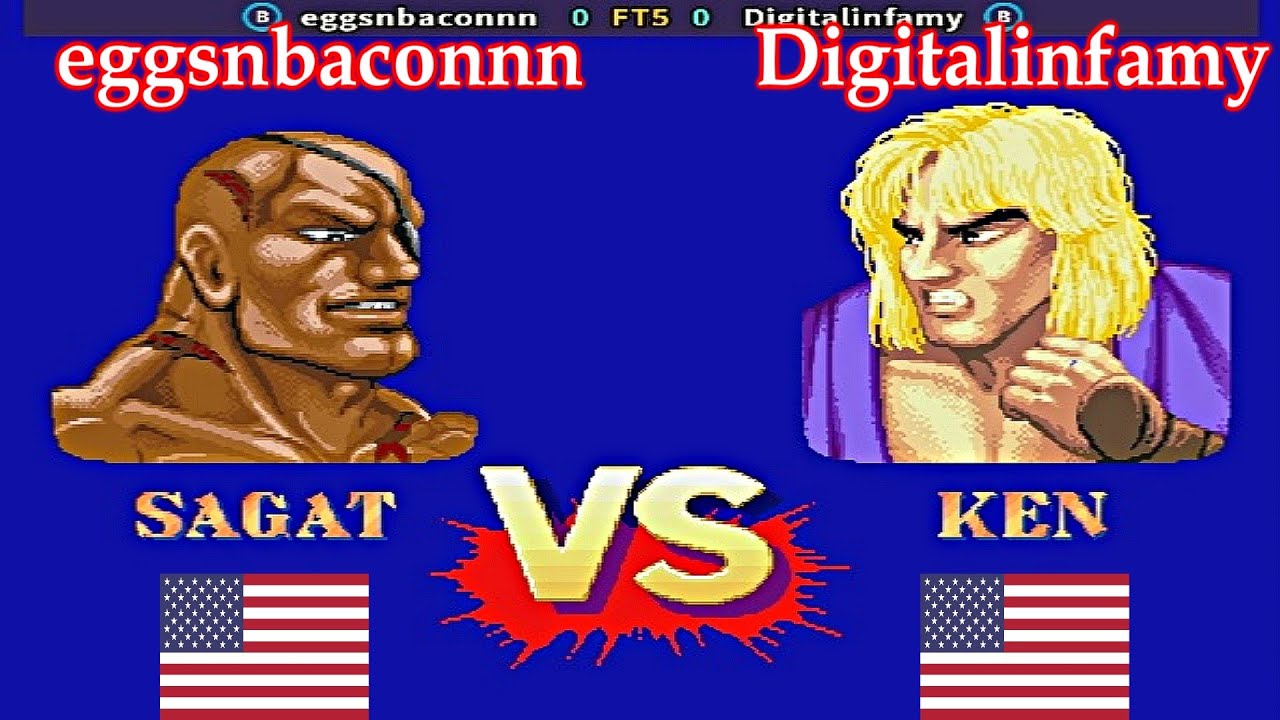 Street Fighter II': Hyper Fighting - eggsnbaconnn vs Digitalinfamy FT5