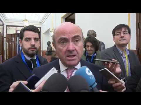 De Guindos recuerda que la reunión de ayer en la Eurocámara fue "informal"