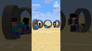 Herobrine &amp; Friends Impossible Ring Race⚡|credit by@oreETV|#minecraft #shorts