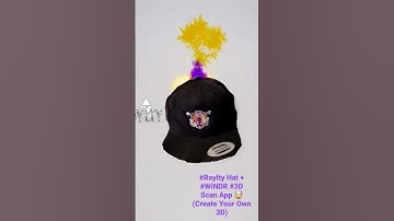 #Roylty Hat + #WiNDR #3D Scan App 🤯 (Create Your Own 3D) Get MY NEW 👟 OUT NOW! #fashion