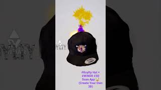 #Roylty Hat + #WiNDR #3D Scan App 🤯 (Create Your Own 3D) Get MY NEW 👟 OUT NOW! #fashion