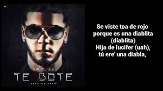 Anuel AA - Te Bote Remix LETRA(Solo Version)