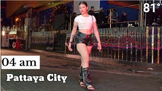 Pattayathailand Nightlife  04 Am  Walking Street Redlight District 