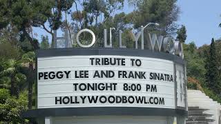 Tribute to Peggy Lee \& Frank Sinatra Hollywood Bowl Marquee LA CA USA July 27, 2022 Billie Eilish