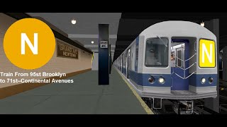 OpenBVE: A Ride On A Brand New R42 Pre-GOH On A (N) Train To 71st Avenue.