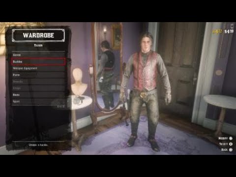 How to equip Gold Belt Buckles Red Dead Online - YouTube