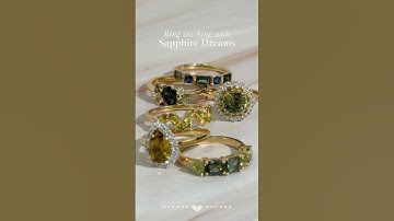 Discover the art of ring stacking with @sapphiredreamsaustralia 💍✨ #SapphireDreams #RingStacking