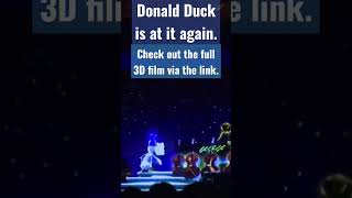 Donald Duck in🎺Mickey's PhilharMagic👓4D Film Attraction✨Magic Kingdom Walt Disney World #shorts