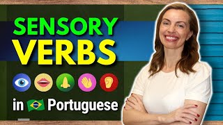 USEFUL: SENSORY VERBS YOU NEED TO LEARN IN BRAZILIAN PORTUGUESE | #plainportuguese screenshot 5