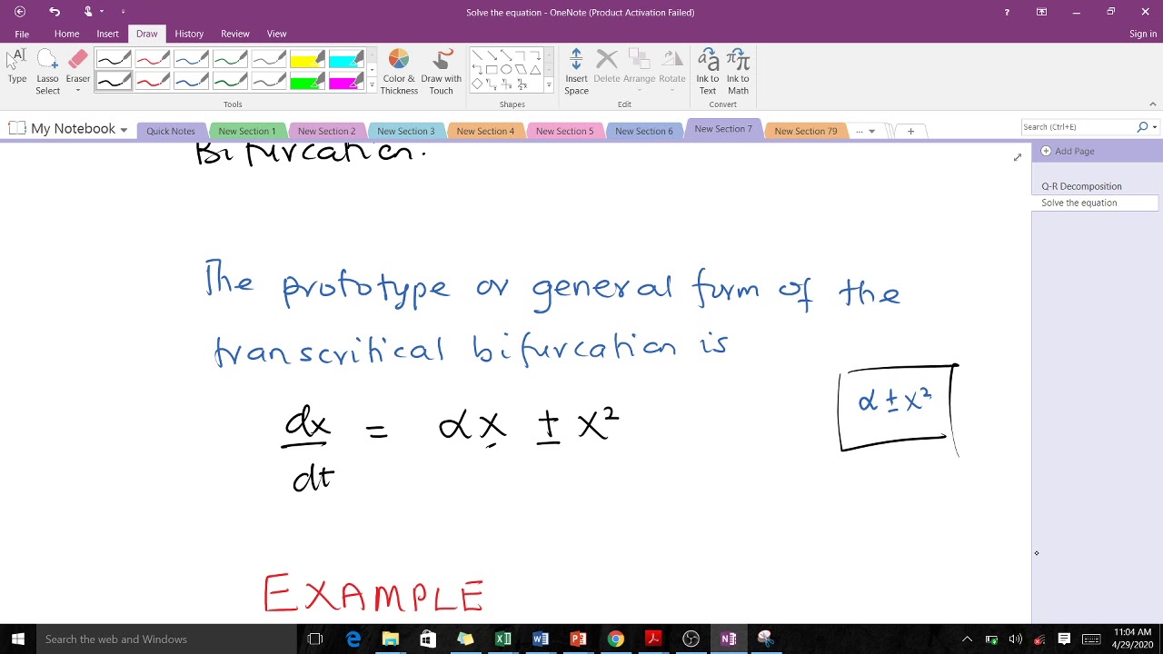 Транскритическая бифуркация