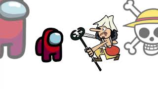 Mini Crewmate Kills 10 ONE PIECE Characters  Among Us