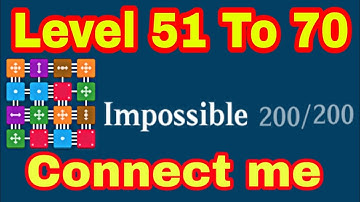 Connect me.Logic puzzle. Impossible. Level 51 To 70. Solved