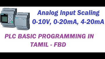 SIEMENS LOGO - ANALOG INPUT SCALING - FBD/ TAMIL