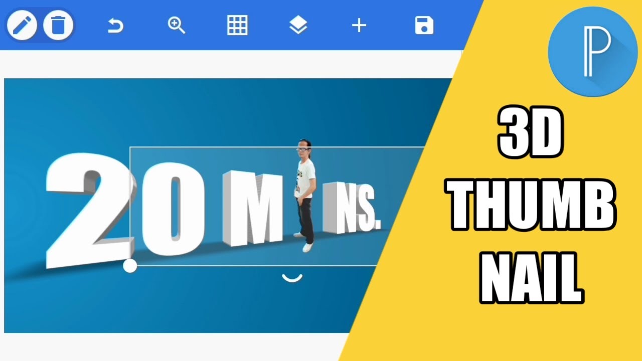 3d Model Thumbnail Example How to make a 3D thumbnail in easy way - YouTube