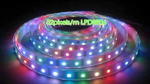 arduino controllable lpd8806 rgb led strip.avi