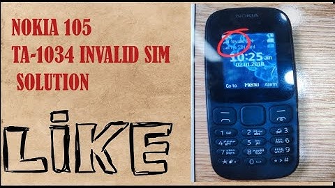Nokia 105 ta1034 invalid sim solution | ta-1034 imei repair code#imei repair