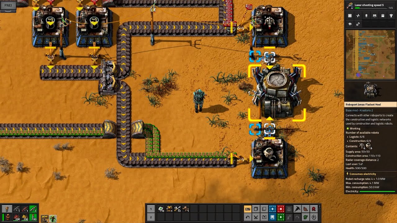 Factorio Modded :Krastorio 2 Mod Part 24: I Need Robots - YouTube