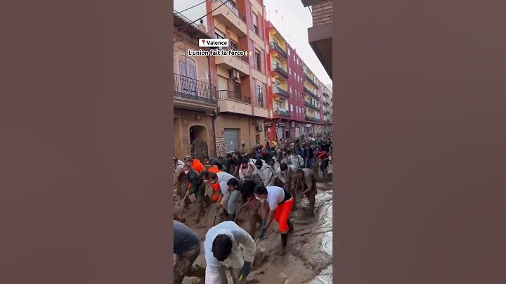 Une belle leçon de solidarité 🙌🏻 #climat #valence #Espagne #inondations