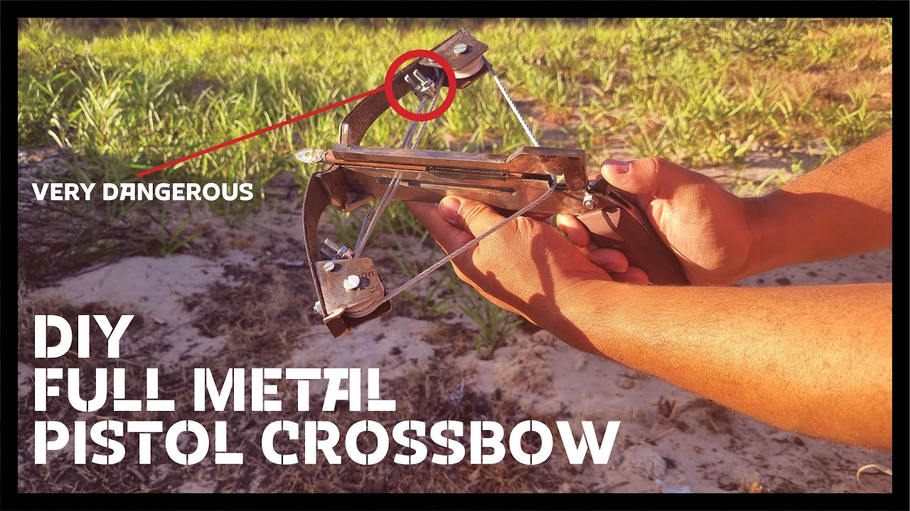 simple diy pistol crossbow - complete metal.