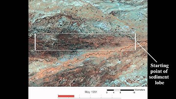 Taquari Avulsion Animation 5 Sediment - JSR 2011.mpg