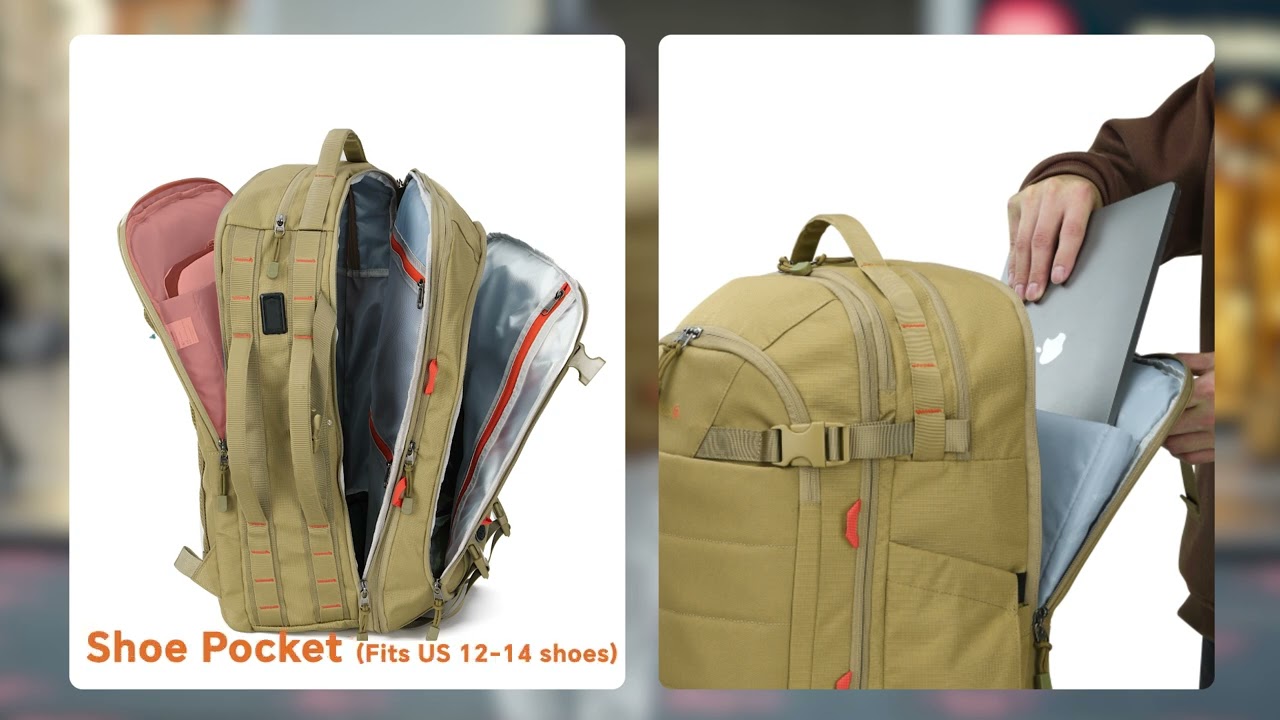 🌍 The Ultimate Travel Companion — Tolaccea Expandable Travel Backpack! 🎒