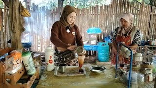 Warung pagi pakai Kayu api | suasana di kampung komunis kg.perdamaian rejimen 10 Sukhirin