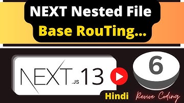 Next.js Tutorial #6 - Nested Routing in Next.js | Hindi
