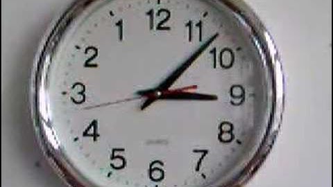 Crazy clock goes backwards