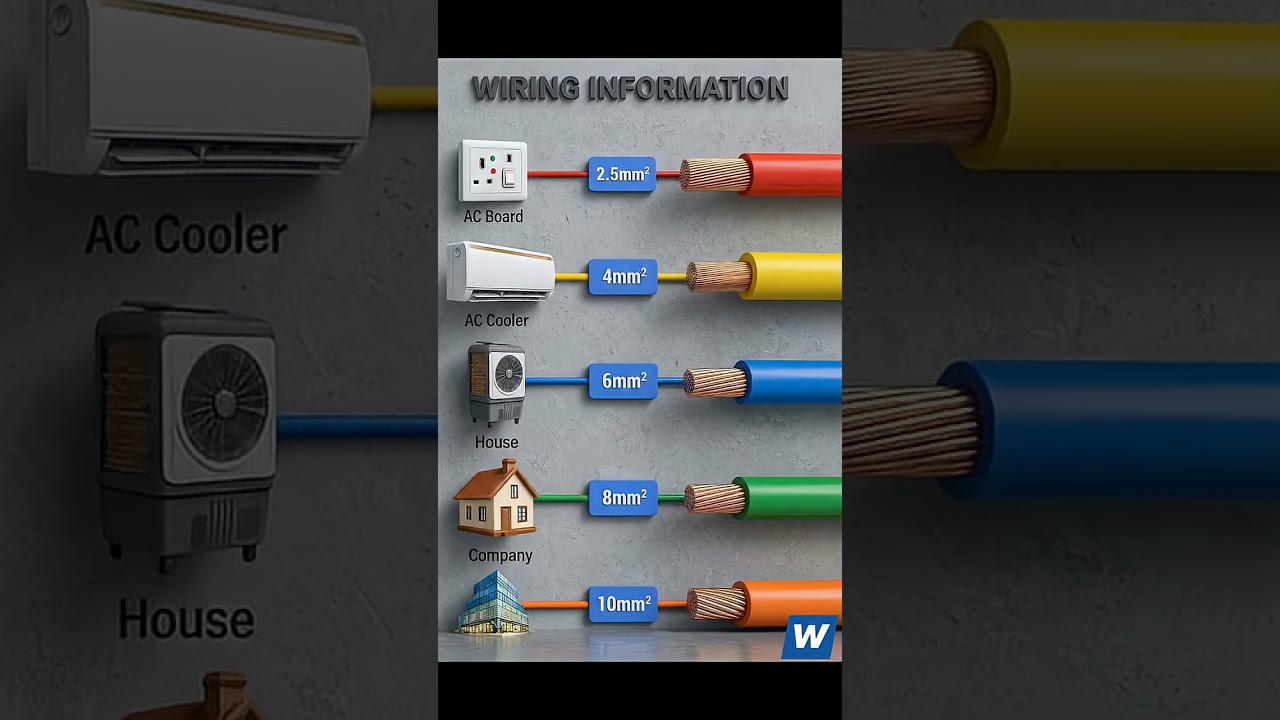 ⚡House Wiring में ये Wire Size Mistake मत करना ⚠️ Big Safety Risk 