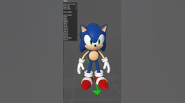 blender ai addon on sonic 3d @SEGA3D @3DSONIC @aisonicthehedgehog