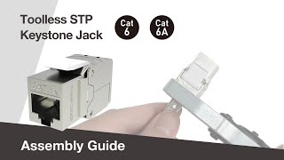 Installing Stp Cat6A Rj45 Keystone Jack Easily By Crxcablings Guide