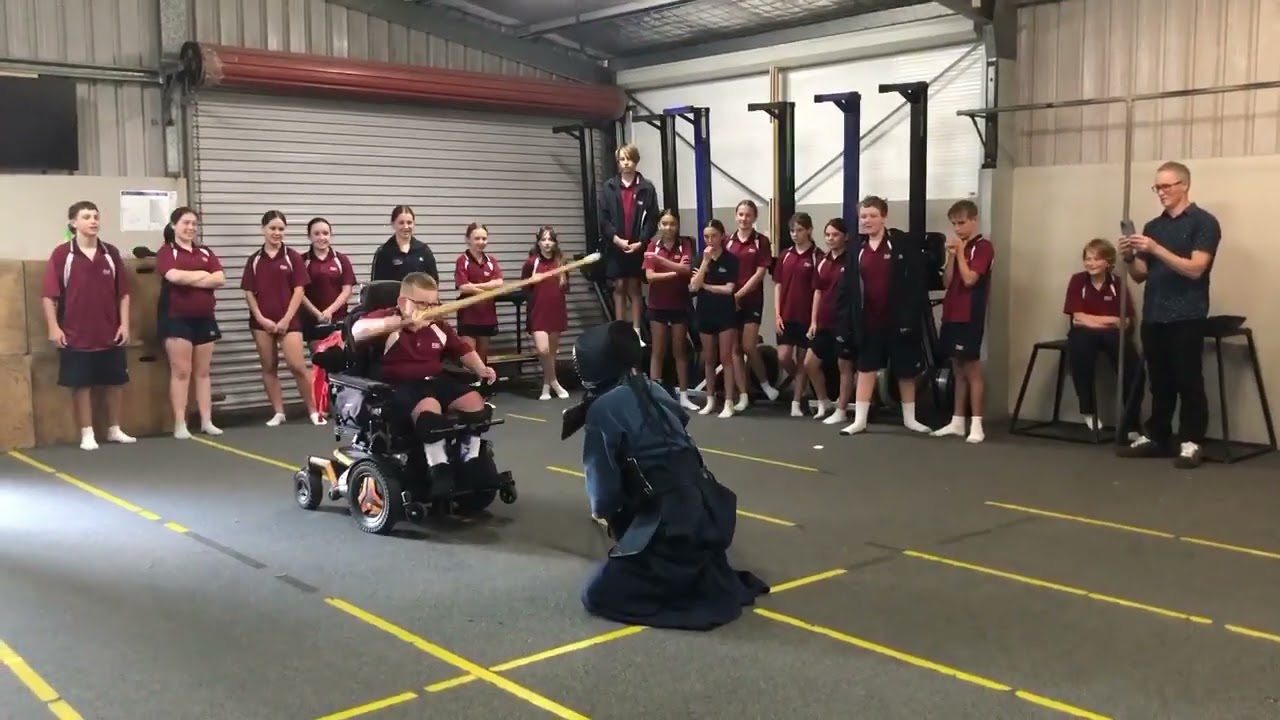 剣道の授業　打ち込み練習-2