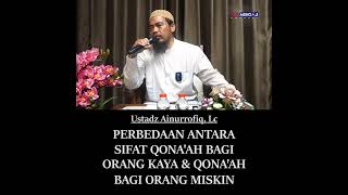 QONA'AH BAGI SI KAYA & SI MISKIN