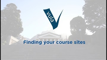Navigating to your Vula course sites
